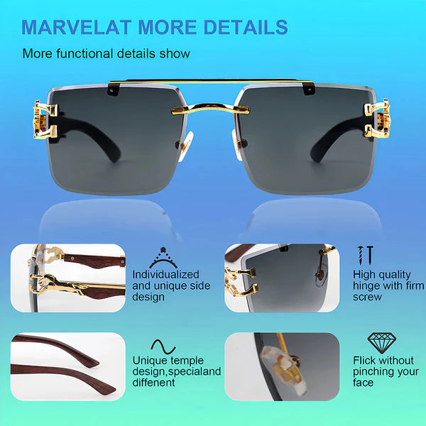 Lunettes de soleil de luxe pour hommes